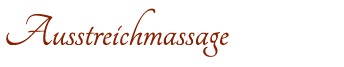 Ausstreichmassage